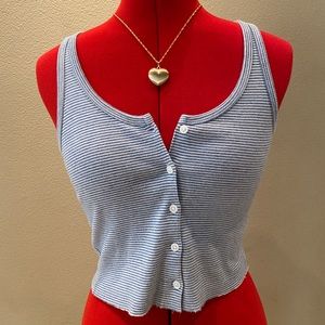 Brandy Melville striped button up